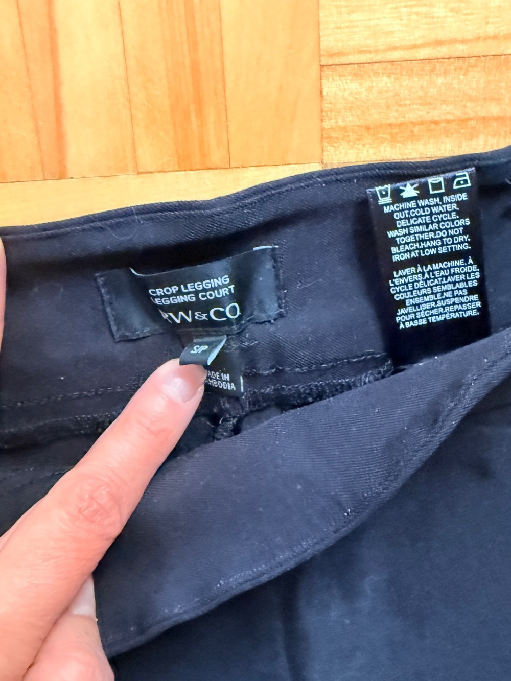 RW&CO. Dark Blue Crop Legging-Pants